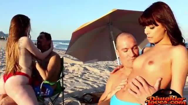 Gina Valentina And Kobi Brian in Beach Bait Fucking